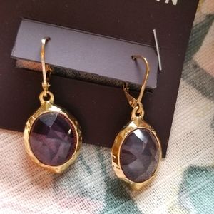 Purple Anne Klein earrings